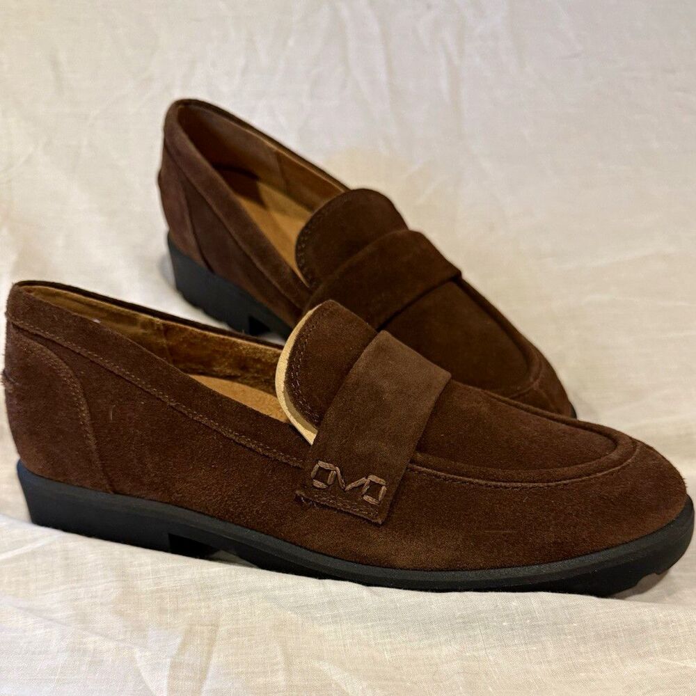NWOB Vionic Womens Brown Suede Slip On Comfort Loafer US 7.5 EU 38 UK 5